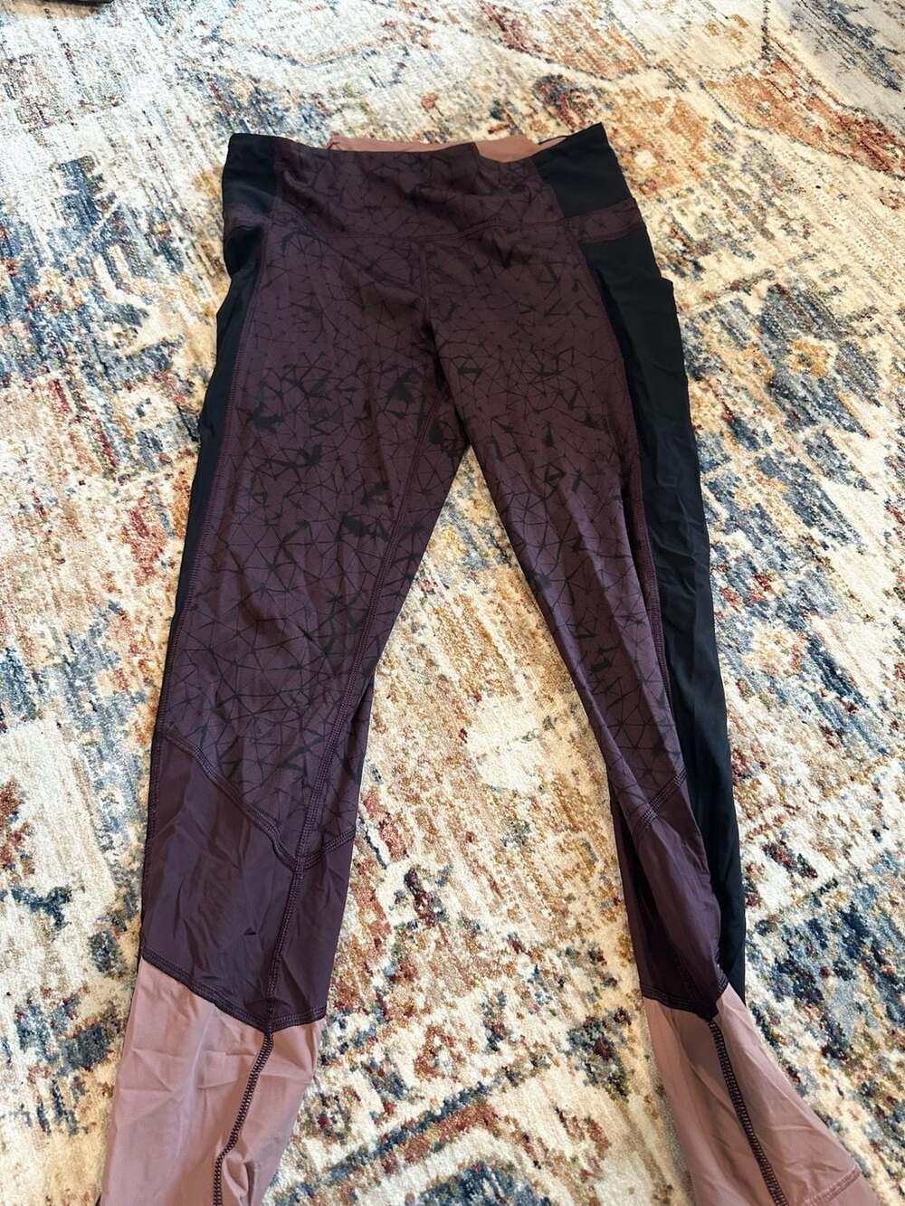 Lululemon Trail Bound 7/8 Tight Full-On Luxtreme Star Crushed Black Cherry